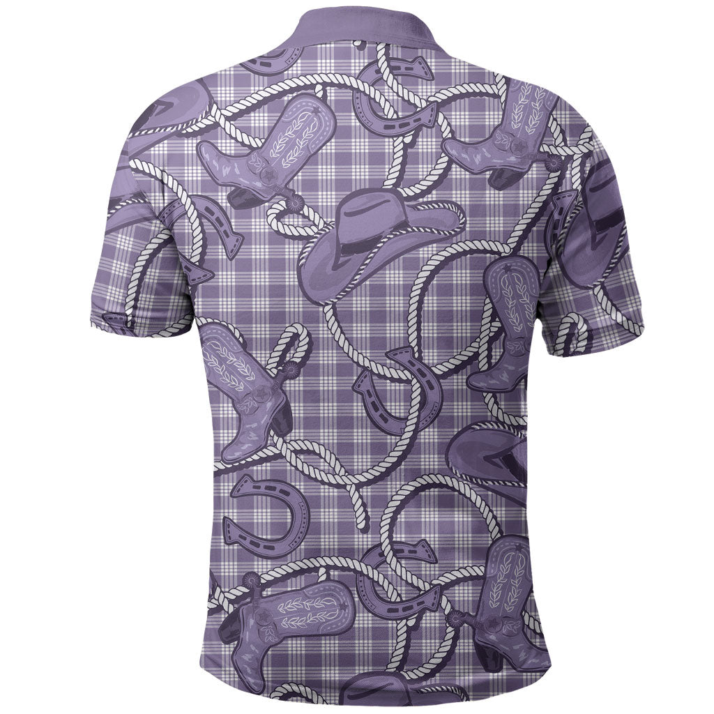 Purple Hawaii Palaka Cowboy Polo Shirt Hawaiian Paniolo Festival Spirit