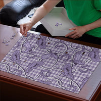 Purple Hawaii Palaka Cowboy Puzzle Hawaiian Paniolo Festival Spirit
