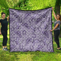 Purple Hawaii Palaka Cowboy Quilt Hawaiian Paniolo Festival Spirit