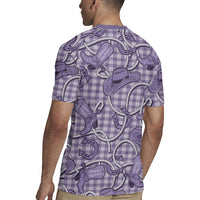 Purple Hawaii Palaka Cowboy Rugby Jersey Hawaiian Paniolo Festival Spirit