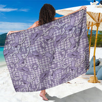 Purple Hawaii Palaka Cowboy Sarong Hawaiian Paniolo Festival Spirit