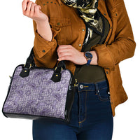 Purple Hawaii Palaka Cowboy Shoulder Handbag Hawaiian Paniolo Festival Spirit