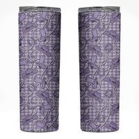 Purple Hawaii Palaka Cowboy Skinny Tumbler Hawaiian Paniolo Festival Spirit