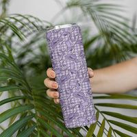 Purple Hawaii Palaka Cowboy Skinny Tumbler Hawaiian Paniolo Festival Spirit