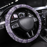 Purple Hawaii Palaka Cowboy Steering Wheel Cover Hawaiian Paniolo Festival Spirit