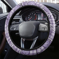 Purple Hawaii Palaka Cowboy Steering Wheel Cover Hawaiian Paniolo Festival Spirit