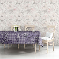 Purple Hawaii Palaka Cowboy Tablecloth Hawaiian Paniolo Festival Spirit