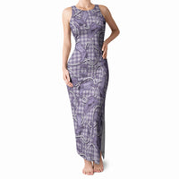 Purple Hawaii Palaka Cowboy Tank Maxi Dress Hawaiian Paniolo Festival Spirit