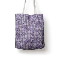 Purple Hawaii Palaka Cowboy Tote Bag Hawaiian Paniolo Festival Spirit