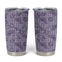 Purple Hawaii Palaka Cowboy Tumbler Cup Hawaiian Paniolo Festival Spirit