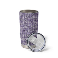 Purple Hawaii Palaka Cowboy Tumbler Cup Hawaiian Paniolo Festival Spirit