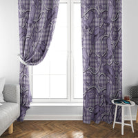 Purple Hawaii Palaka Cowboy Window Curtain Hawaiian Paniolo Festival Spirit