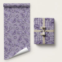 Purple Hawaii Palaka Cowboy Wrapping Paper Hawaiian Paniolo Festival Spirit