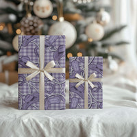 Purple Hawaii Palaka Cowboy Wrapping Paper Hawaiian Paniolo Festival Spirit