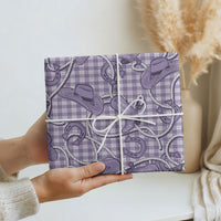 Purple Hawaii Palaka Cowboy Wrapping Paper Hawaiian Paniolo Festival Spirit
