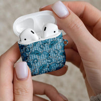 Blue Hawaii Palaka Cowboy AirPods Case Hawaiian Paniolo Festival Spirit