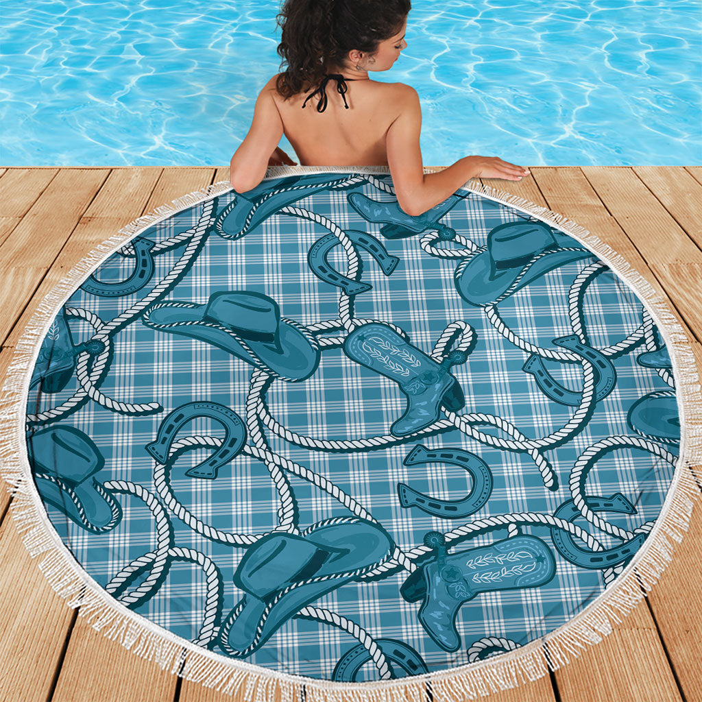 Blue Hawaii Palaka Cowboy Beach Blanket Hawaiian Paniolo Festival Spirit