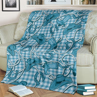Blue Hawaii Palaka Cowboy Blanket Hawaiian Paniolo Festival Spirit