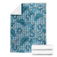 Blue Hawaii Palaka Cowboy Blanket Hawaiian Paniolo Festival Spirit