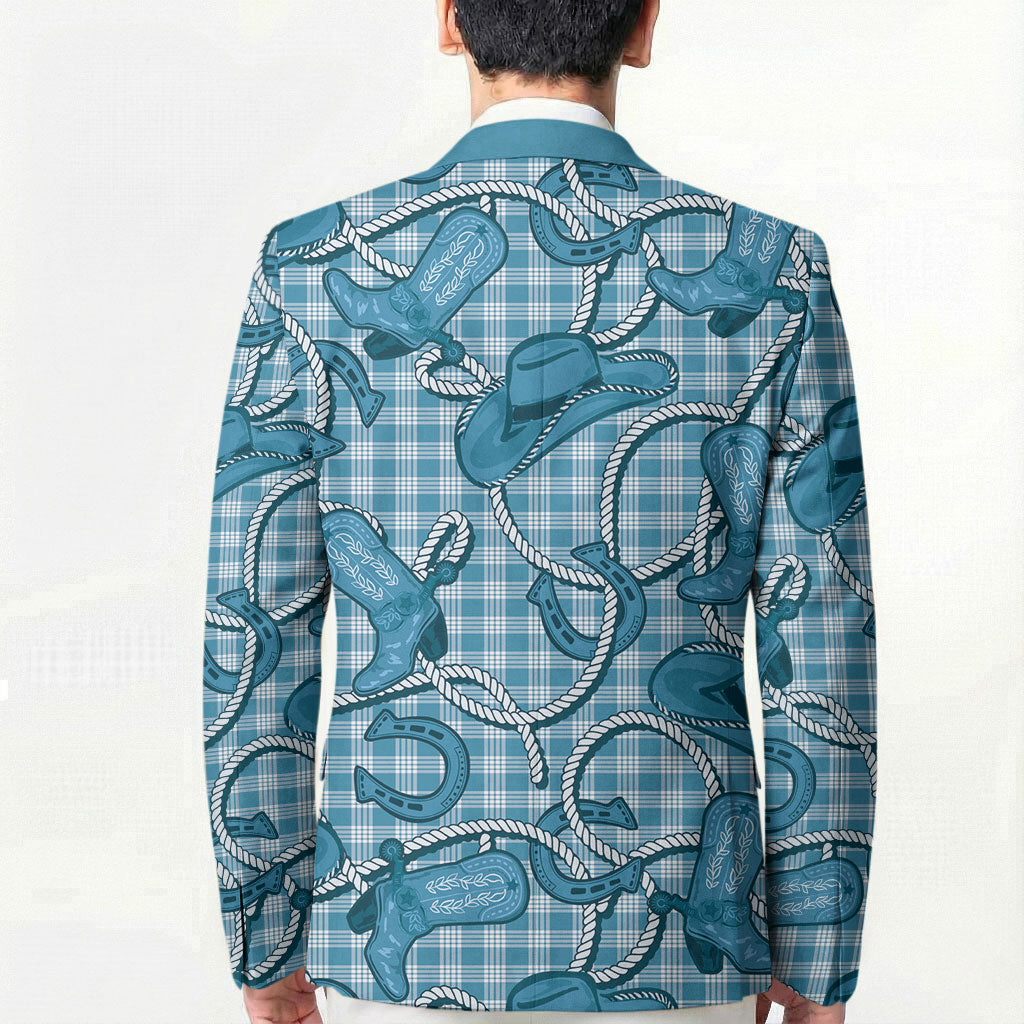 Blue Hawaii Palaka Cowboy Blazer Hawaiian Paniolo Festival Spirit
