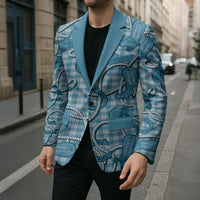 Blue Hawaii Palaka Cowboy Blazer Hawaiian Paniolo Festival Spirit