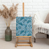 Blue Hawaii Palaka Cowboy Canvas Wall Art Hawaiian Paniolo Festival Spirit