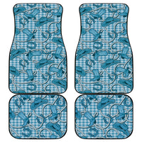 Blue Hawaii Palaka Cowboy Car Mats Hawaiian Paniolo Festival Spirit