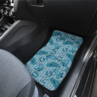 Blue Hawaii Palaka Cowboy Car Mats Hawaiian Paniolo Festival Spirit