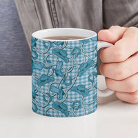 Blue Hawaii Palaka Cowboy Ceramic Mug Hawaiian Paniolo Festival Spirit