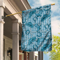 Blue Hawaii Palaka Cowboy Garden Flag Hawaiian Paniolo Festival Spirit