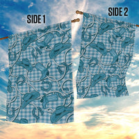 Blue Hawaii Palaka Cowboy Garden Flag Hawaiian Paniolo Festival Spirit