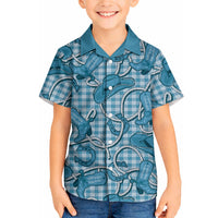 Blue Hawaii Palaka Cowboy Hawaiian Shirt Hawaiian Paniolo Festival Spirit
