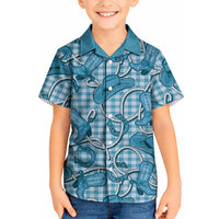 Blue Hawaii Palaka Cowboy Kid Hawaiian Shirt Hawaiian Paniolo Festival Spirit
