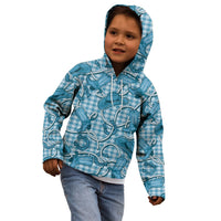 Blue Hawaii Palaka Cowboy Kid Hoodie Hawaiian Paniolo Festival Spirit