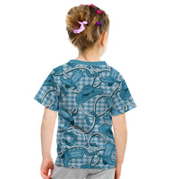 Blue Hawaii Palaka Cowboy Kid T Shirt Hawaiian Paniolo Festival Spirit