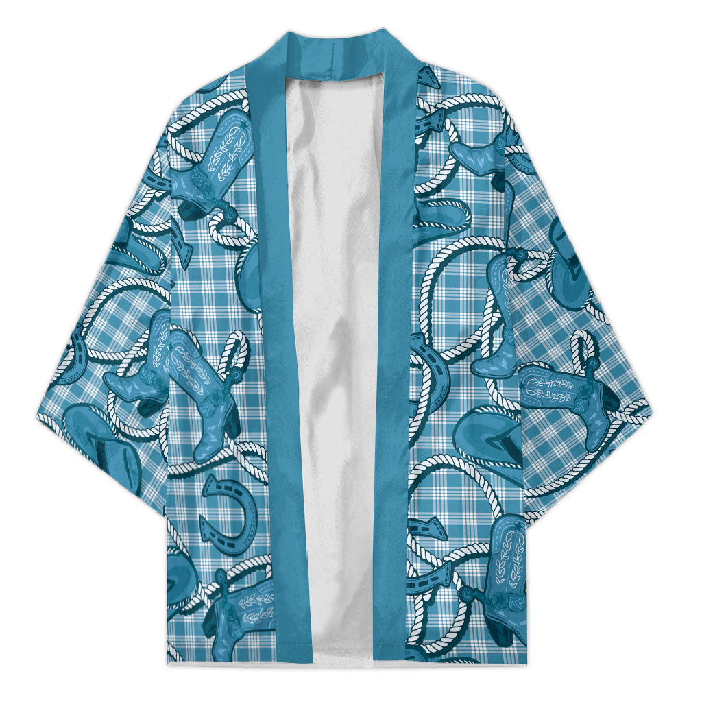 Blue Hawaii Palaka Cowboy Kimono Hawaiian Paniolo Festival Spirit