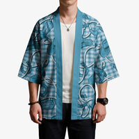 Blue Hawaii Palaka Cowboy Kimono Hawaiian Paniolo Festival Spirit