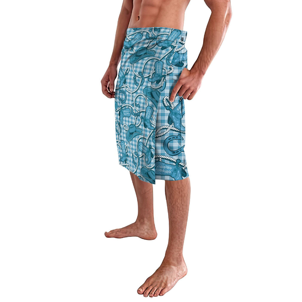 Blue Hawaii Palaka Cowboy Lavalava Hawaiian Paniolo Festival Spirit