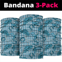 Blue Hawaii Palaka Cowboy Neck Gaiter Hawaiian Paniolo Festival Spirit