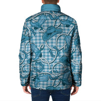 Blue Hawaii Palaka Cowboy Padded Jacket Hawaiian Paniolo Festival Spirit