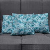 Blue Hawaii Palaka Cowboy Pillow Cover Hawaiian Paniolo Festival Spirit