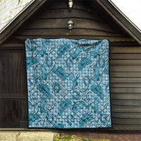 Blue Hawaii Palaka Cowboy Quilt Hawaiian Paniolo Festival Spirit
