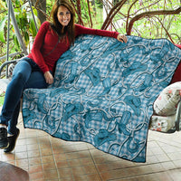 Blue Hawaii Palaka Cowboy Quilt Hawaiian Paniolo Festival Spirit