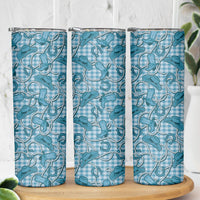 Blue Hawaii Palaka Cowboy Skinny Tumbler Hawaiian Paniolo Festival Spirit