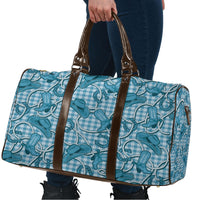 Blue Hawaii Palaka Cowboy Travel Bag Hawaiian Paniolo Festival Spirit