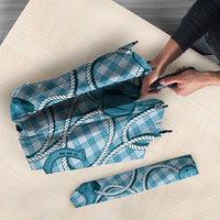 Blue Hawaii Palaka Cowboy Umbrella Hawaiian Paniolo Festival Spirit
