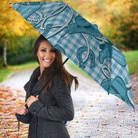 Blue Hawaii Palaka Cowboy Umbrella Hawaiian Paniolo Festival Spirit