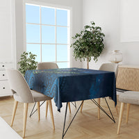 New Zealand Takahe Personalised Tablecloth Silver Fern Galaxy Polynesian Pattern