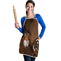 New Zealand Taiaha Apron Maori Weapon Silver Fern Maori Pattern