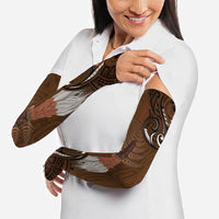 New Zealand Taiaha Arm Sleeves Maori Weapon Silver Fern Maori Pattern